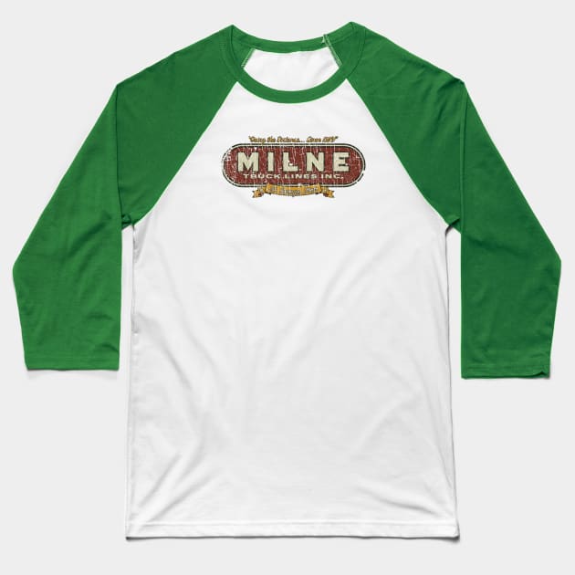 Milne Truck Lines 1916 Baseball T-Shirt by JCD666